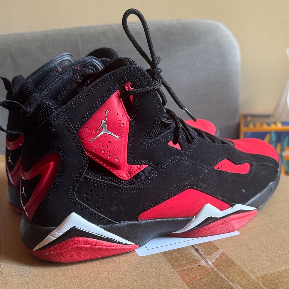 Jordan Athletic Shoes Black and Red